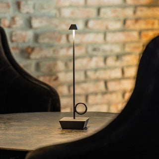 Broggi Bugia portable table lamp corten