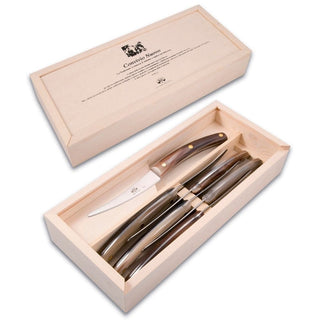 Coltellerie Berti Convivio Nuovo set 6 steak knives 601 ox horn - Buy now on ShopDecor - Discover the best products by COLTELLERIE BERTI 1895 design