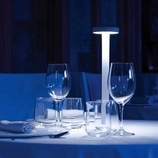 Davide Groppi Tetatet portable table lamp matt white - Buy now on ShopDecor - Discover the best products by DAVIDE GROPPI design