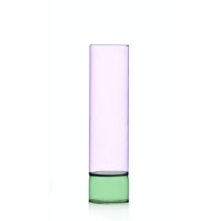 Ichendorf Bamboo Groove vase green-pink h. 27 cm. by Anna Perugini - Buy now on ShopDecor - Discover the best products by ICHENDORF design