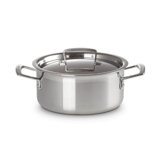 Le Creuset 3-ply Stainless Steel casserole with lid 20 cm - Buy now on ShopDecor - Discover the best products by LECREUSET design