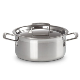 Le Creuset 3-ply Stainless Steel casserole with lid 24 cm - Buy now on ShopDecor - Discover the best products by LECREUSET design