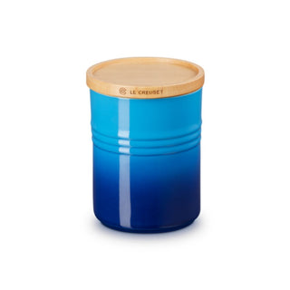 Le Creuset Stoneware medium storage jar Le Creuset Azure Blue - Buy now on ShopDecor - Discover the best products by LECREUSET design