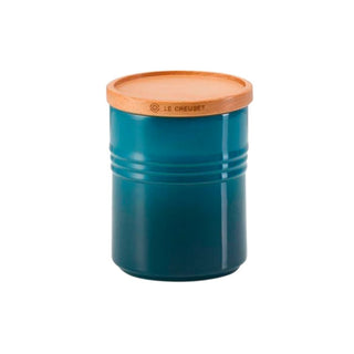 Le Creuset Stoneware medium storage jar Le Creuset Deep Teal - Buy now on ShopDecor - Discover the best products by LECREUSET design