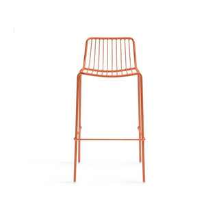 Pedrali Nolita 3658 garden stool with seat H.75 cm. Pedrali Orange AR500E - Buy now on ShopDecor - Discover the best products by PEDRALI design