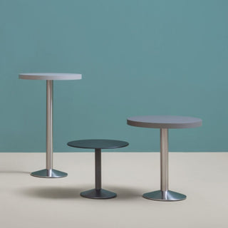 Pedrali Tonda 4151 table base H.73 cm. satinized steel - Buy now on ShopDecor - Discover the best products by PEDRALI design