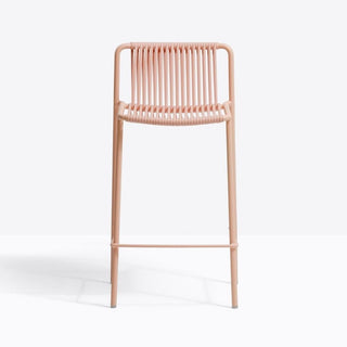 Pedrali Tribeca 3667 garden stool with seat H.67.5 cm. for outdoor use Pedrali Pink RA100E - Buy now on ShopDecor - Discover the best products by PEDRALI design