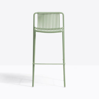 Pedrali Tribeca 3668 garden stool with seat H.77.5 cm. for outdoor use Pedrali Green VE100E - Buy now on ShopDecor - Discover the best products by PEDRALI design