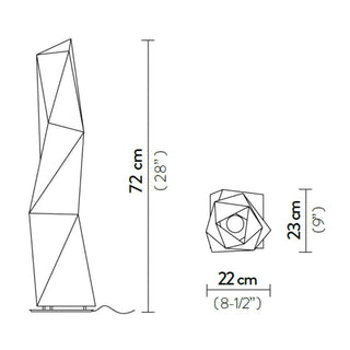 Slamp Diamond Floor M floor lamp h. 72 cm. - Buy now on ShopDecor - Discover the best products by SLAMP design