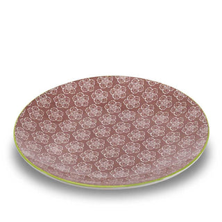 Zafferano Tue dinner plate diam. 26,5 cm antique pink flowers decoration - Buy now on ShopDecor - Discover the best products by ZAFFERANO design