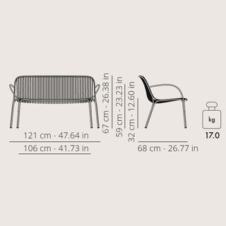 Kartell Hiray sofa for outdoor use - Buy now on ShopDecor - Discover the best products by KARTELL design