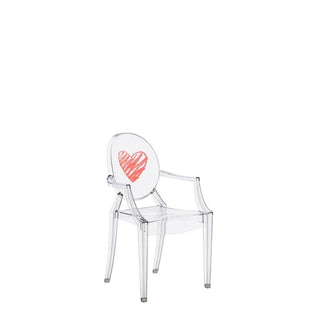 Kartell Lou Lou Ghost Special Edition armchair for children with heart - Buy now on ShopDecor - Discover the best products by KARTELL design
