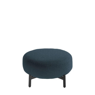 Kartell Lunam pouf in Orsetto fabric with black structure Kartell Orsetto 5 Blue - Buy now on ShopDecor - Discover the best products by KARTELL design