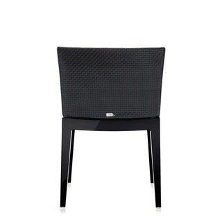 Kartell Mademoiselle Kravitz armchair raffia fabric woven fabric with black structure - Buy now on ShopDecor - Discover the best products by KARTELL design