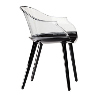Magis Cyborg armchair in polycarbonate Magis Glossy black/Transparent neutral - Buy now on ShopDecor - Discover the best products by MAGIS design
