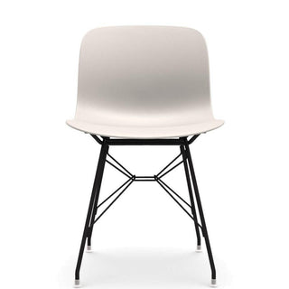 Magis Troy Wireframe chair in polypropylene with black structure - Buy now on ShopDecor - Discover the best products by MAGIS design