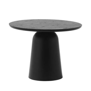 Normann Copenhagen Turn adjustable steel table diam. 55 cm. with ash top Normann Copenhagen Turn Black - Buy now on ShopDecor - Discover the best products by NORMANN COPENHAGEN design