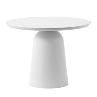 Normann Copenhagen Turn adjustable steel table diam. 55 cm. with ash top Normann Copenhagen Turn Warm Grey - Buy now on ShopDecor - Discover the best products by NORMANN COPENHAGEN design