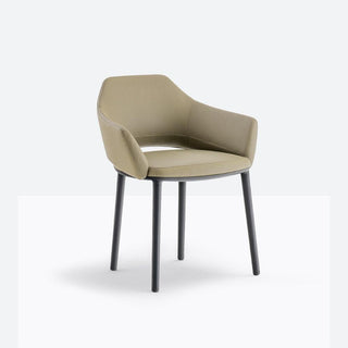 Pedrali Vic 645 padded armchair in leather - Buy now on ShopDecor - Discover the best products by PEDRALI design