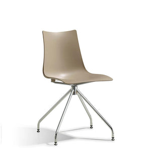 Scab Zebra Tecnopolimero revolving chair on trestle base - Buy now on ShopDecor - Discover the best products by SCAB design