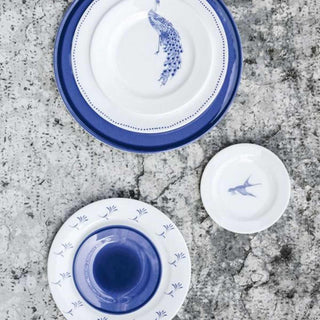 Schönhuber Franchi Shabbychic Dinner Plate white - dots blue - Buy now on ShopDecor - Discover the best products by SCHÖNHUBER FRANCHI design