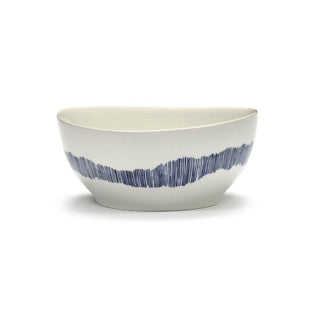 Serax Feast bowl diam. 16 cm. white swirl - stripes blue - Buy now on ShopDecor - Discover the best products by SERAX design