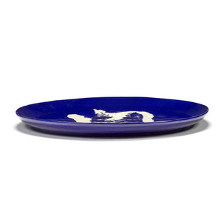 Serax Feast serving plate L diam. 44.5 cm. blue - pepper white - Buy now on ShopDecor - Discover the best products by SERAX design