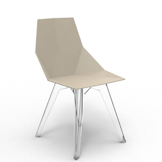Vondom Faz chair polyethylene by Ramón Esteve Vondom Ecru - Buy now on ShopDecor - Discover the best products by VONDOM design