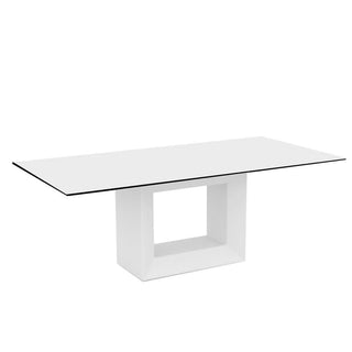 Vondom Vela table with top HPL 200x100 cm white by Ramón Esteve - Buy now on ShopDecor - Discover the best products by VONDOM design